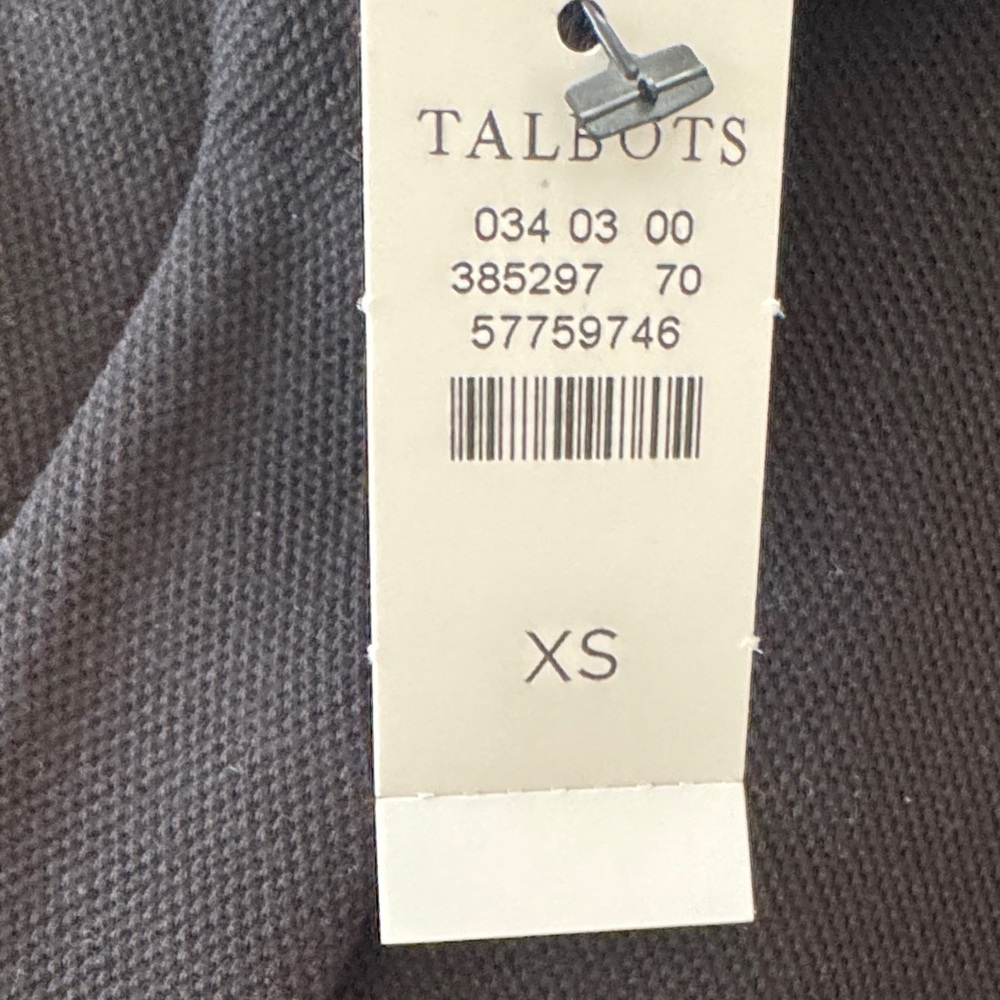 Talbots Casual Black Pants with White Stripes NWT - Picture 9 of 9